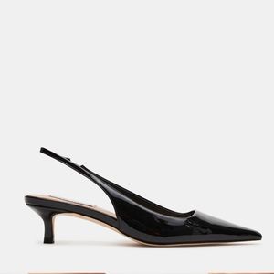 Steve Madden Kari Black Patent Kitten Heels